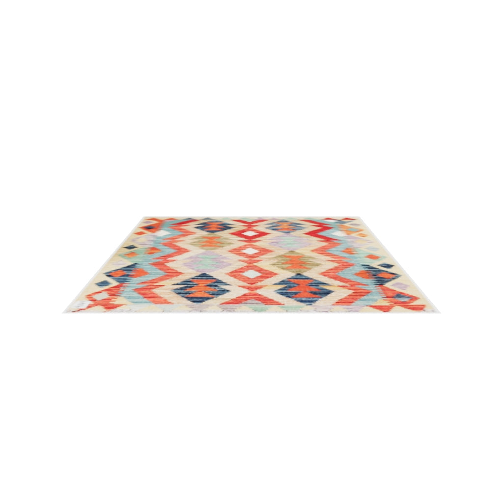 Maimana Kilim - 116 × 92 cm (3'10" x 3'0")