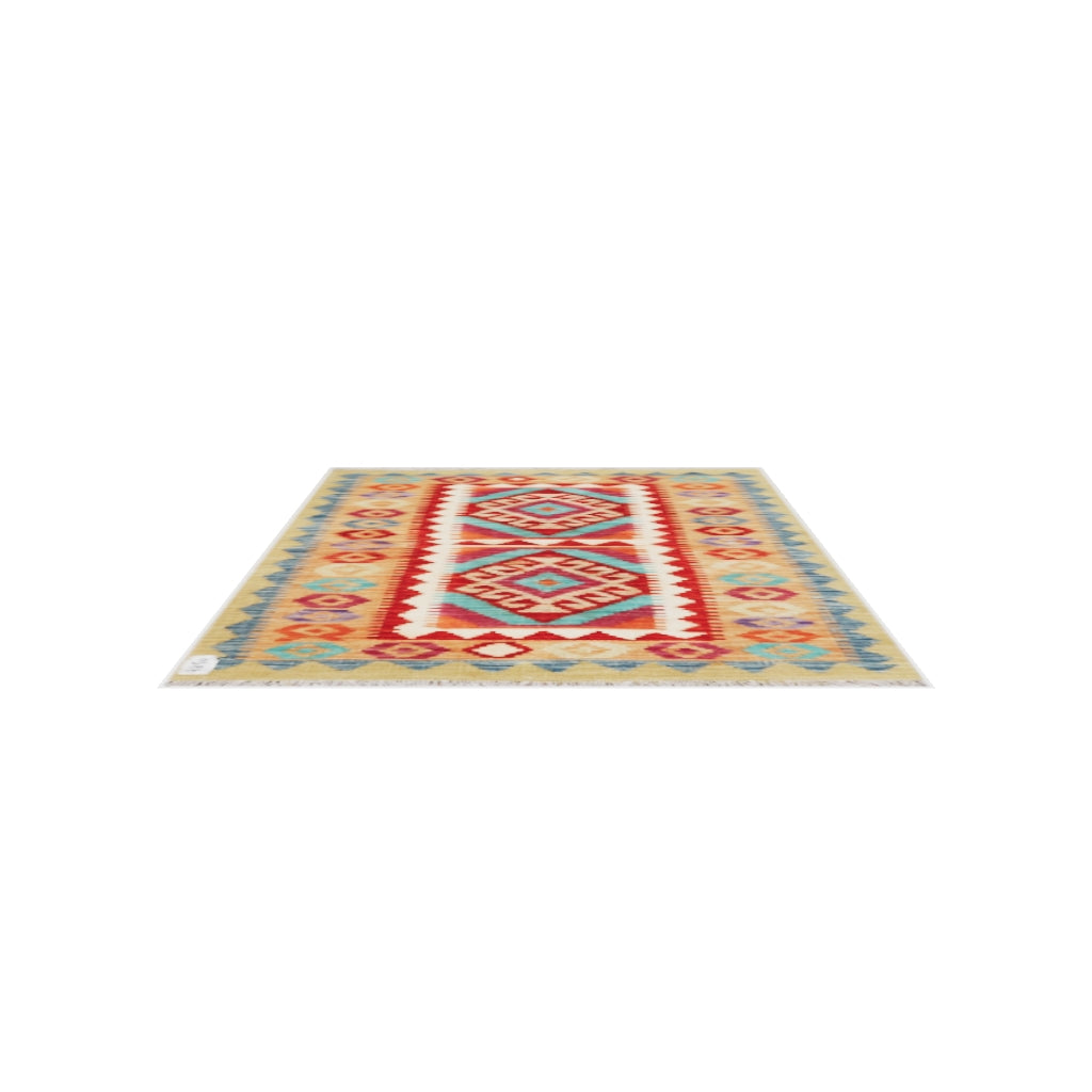 Maimana Kilim - 120 × 85 cm (3'11" x 2'9")