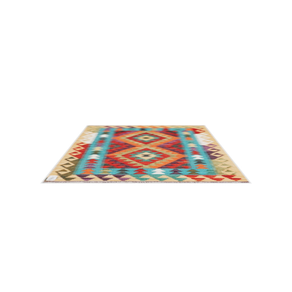 Maimana Kilim - 115 × 84 cm (3'9" x 2'9")