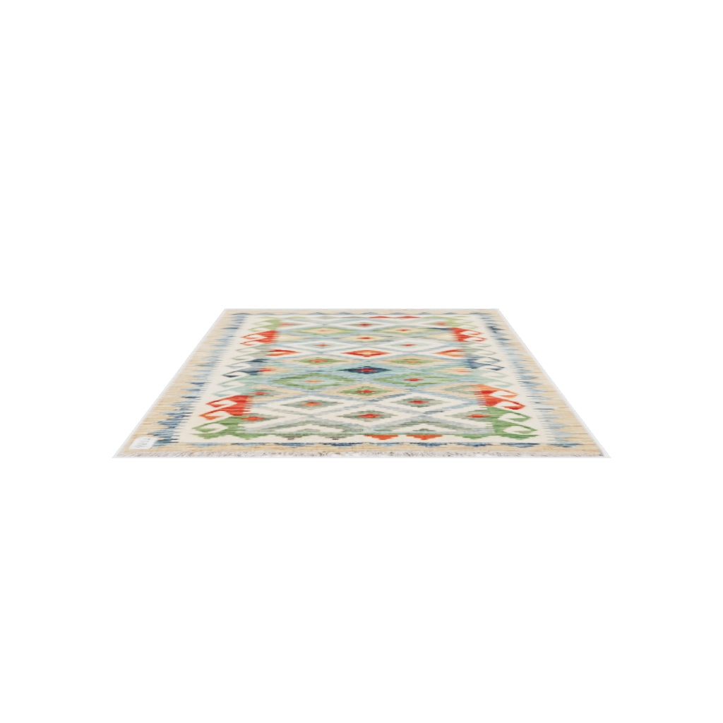 Maimana Kilim - 124 × 83 cm (4'1" x 2'9")
