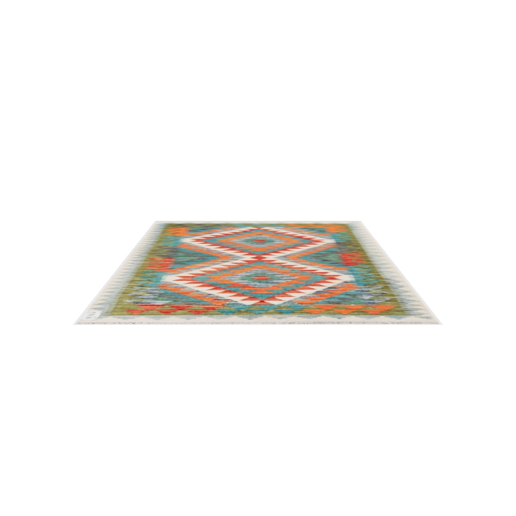 Maimana Kilim - 120 × 86 cm (3'11" x 2'10")