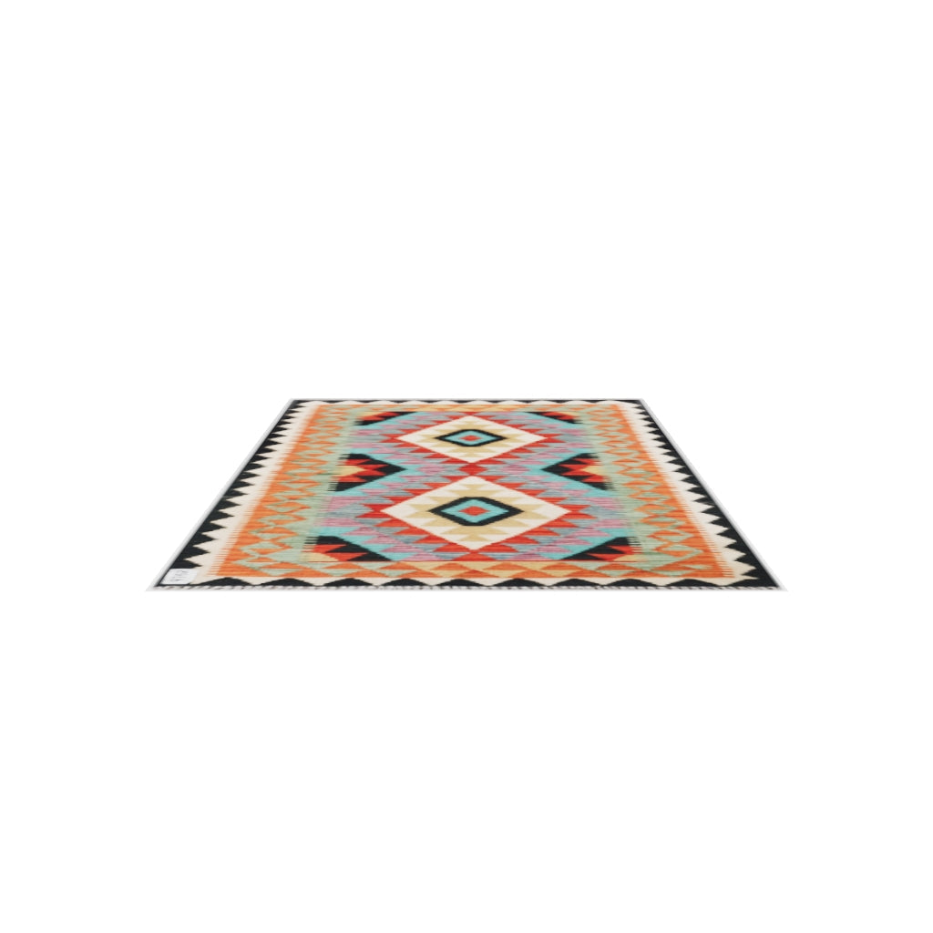 Maimana Kilim - 129 × 86 cm (4'3" x 2'10")