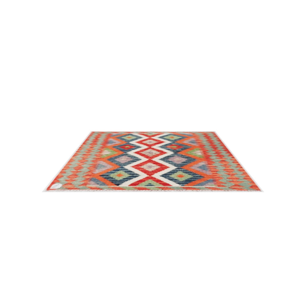 Maimana Kilim - 121 × 89 cm (4'0" x 2'11")