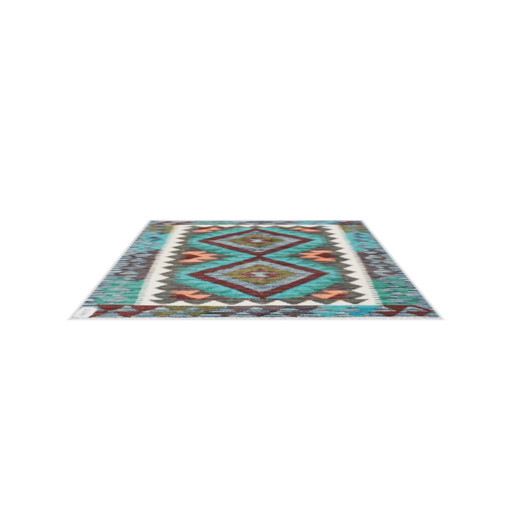 Maimana Kilim - 105 × 80 cm (3'5" x 2'7")