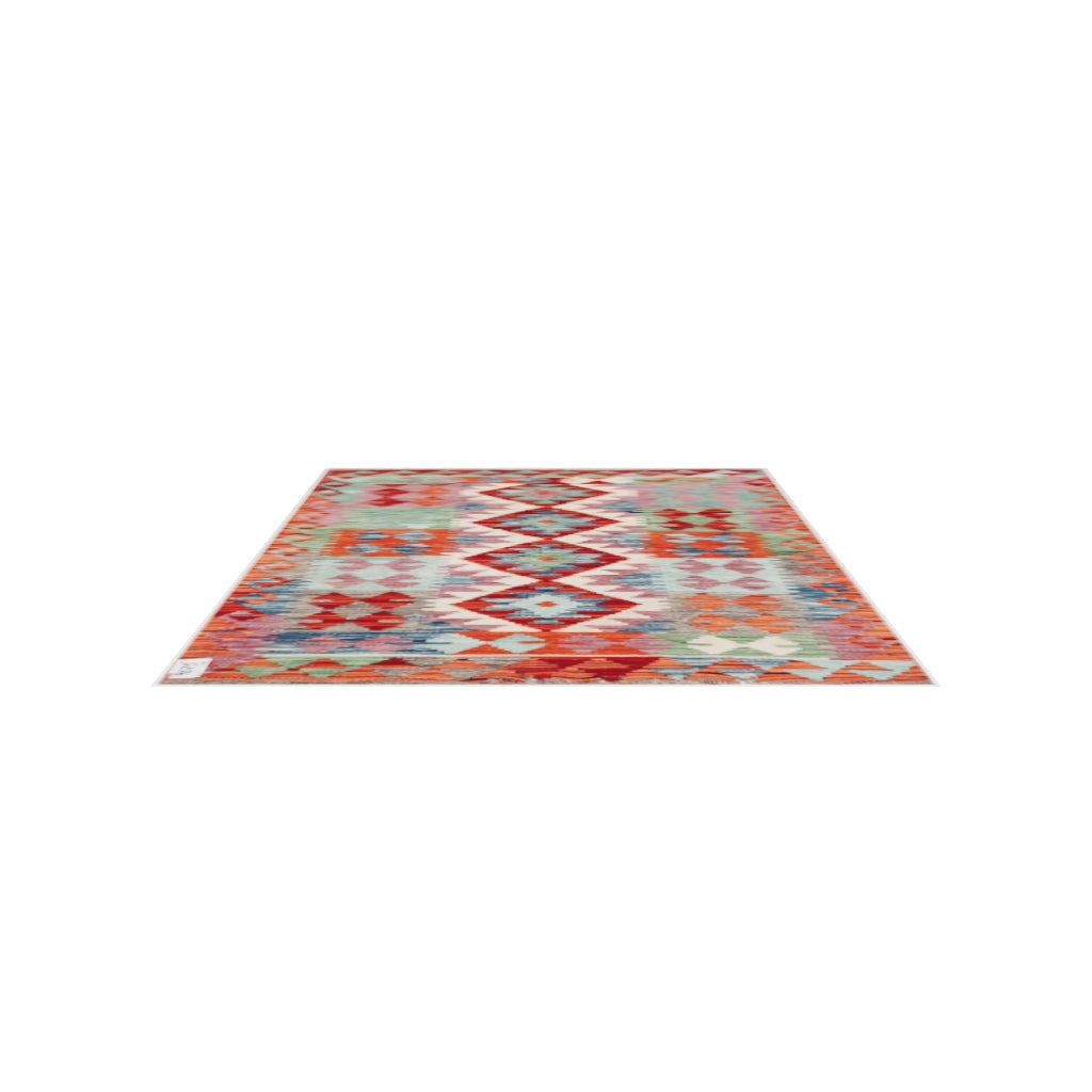 Maimana Kilim - 118 × 86 cm (3'10" x 2'10")