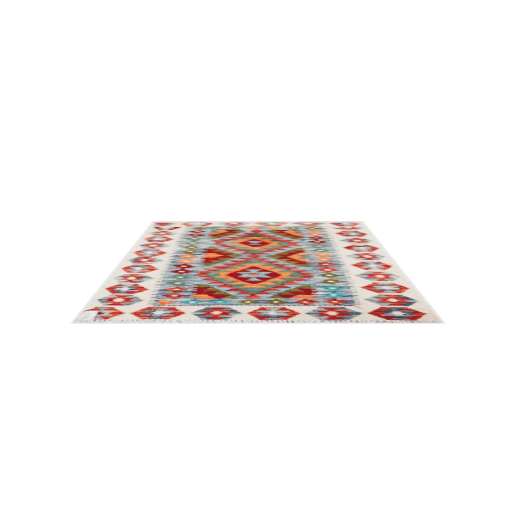 Maimana Kilim - 115 × 85 cm (3'9" x 2'9")