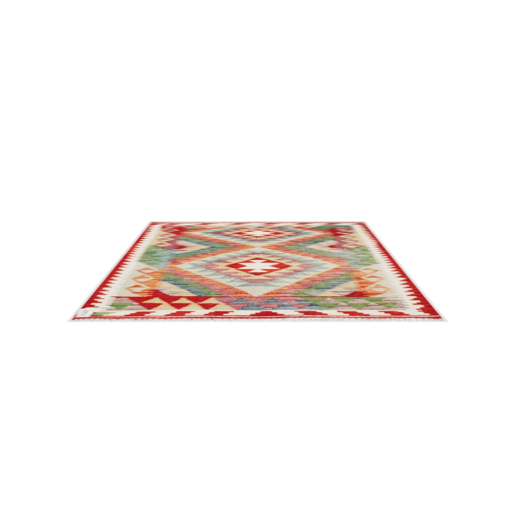 Maimana Kilim - 120 × 92 cm (3'11" x 3'0")