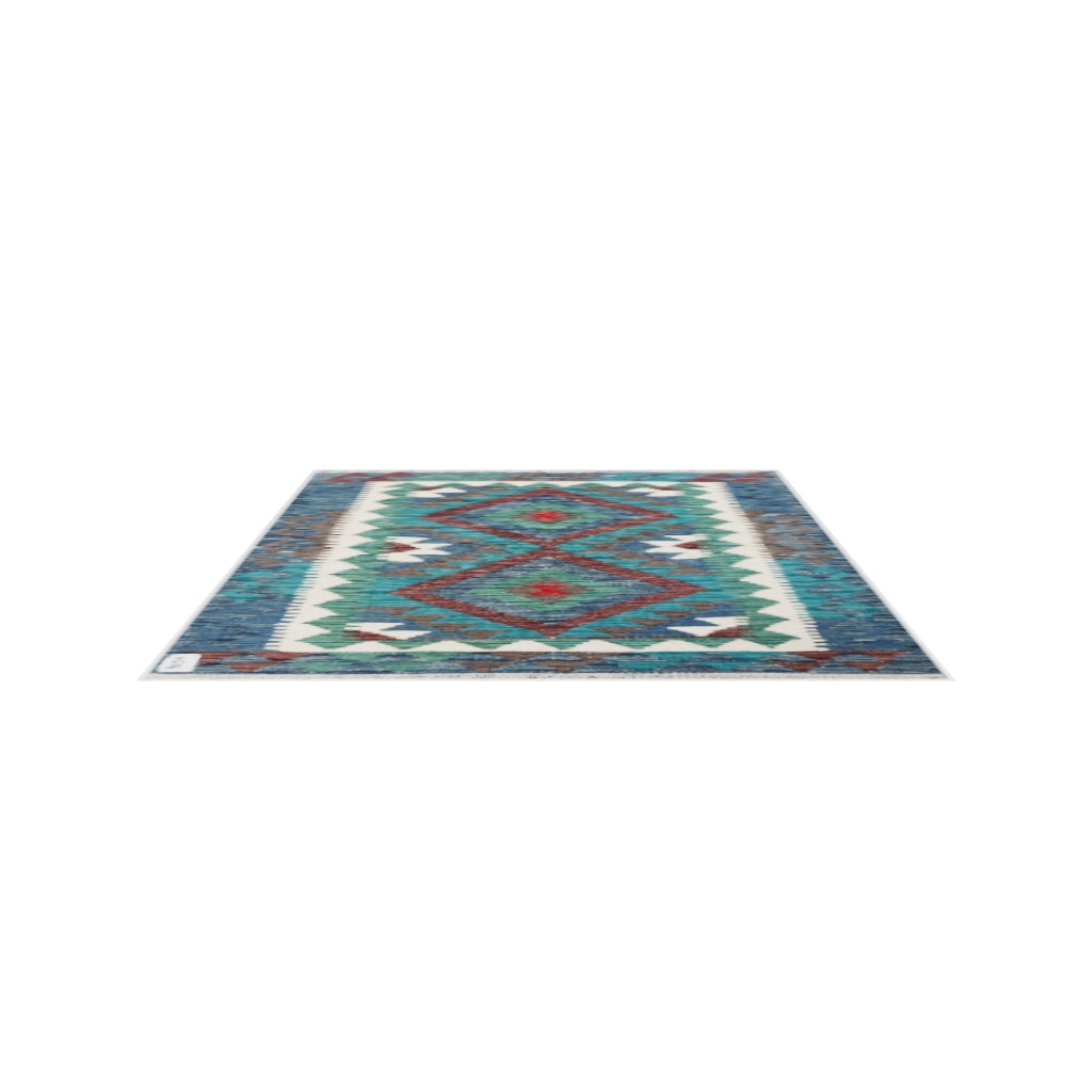 Maimana Kilim - 107 × 84 cm (3'6" x 2'9")