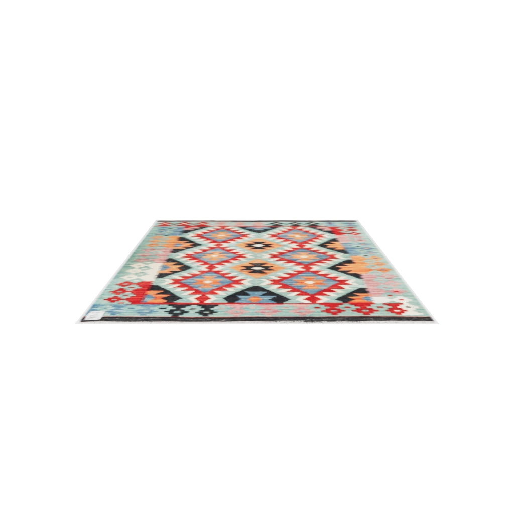 Maimana Kilim - 124 × 87 cm (4'1" x 2'10")