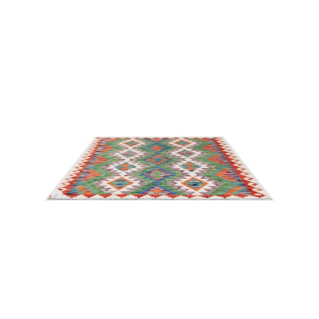 Maimana Kilim - 120 × 87 cm (3'11" x 2'10")