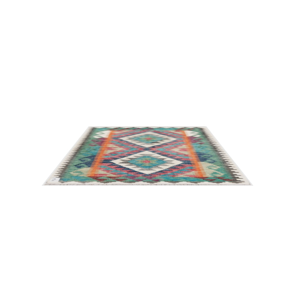 Maimana Kilim - 117 × 84 cm (3'10" x 2'9")