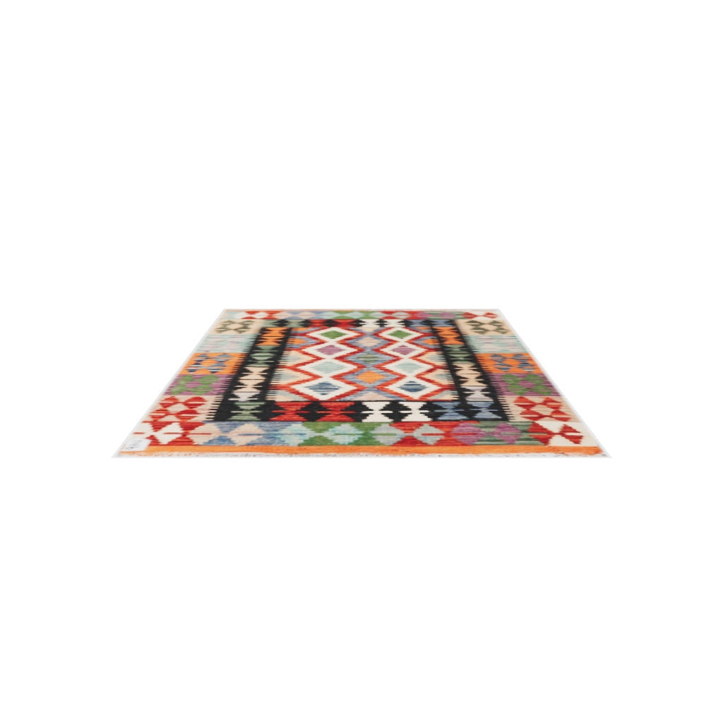 Maimana Kilim - 119 × 80 cm (3'11" x 2'7")