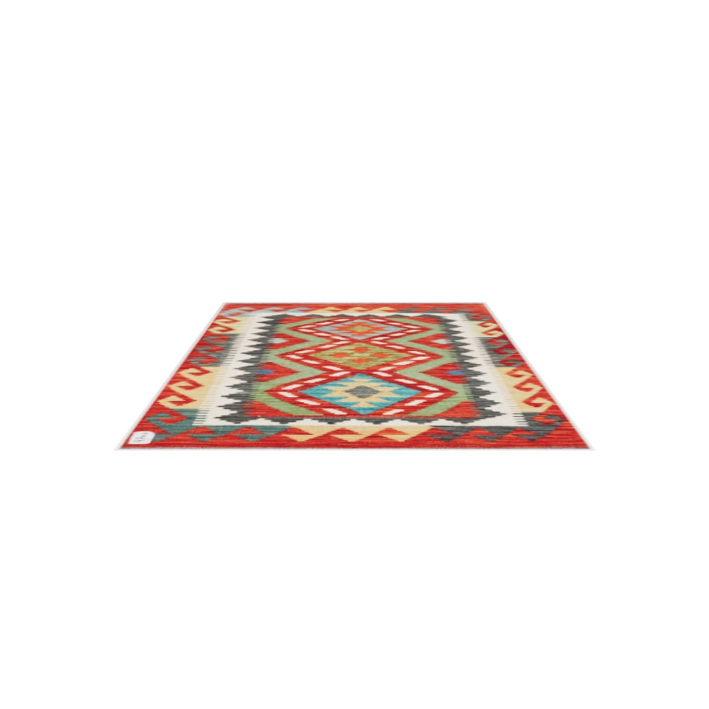 Maimana Kilim - 120 × 78 cm (3'11" x 2'7")