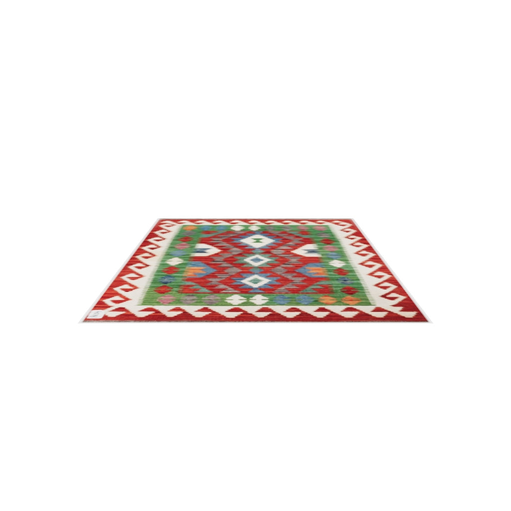 Maimana Kilim - 121 × 82 cm (4'0" x 2'8")