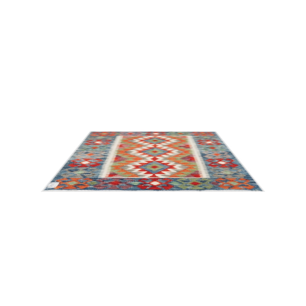 Maimana Kilim - 119 × 89 cm (3'11" x 2'11")