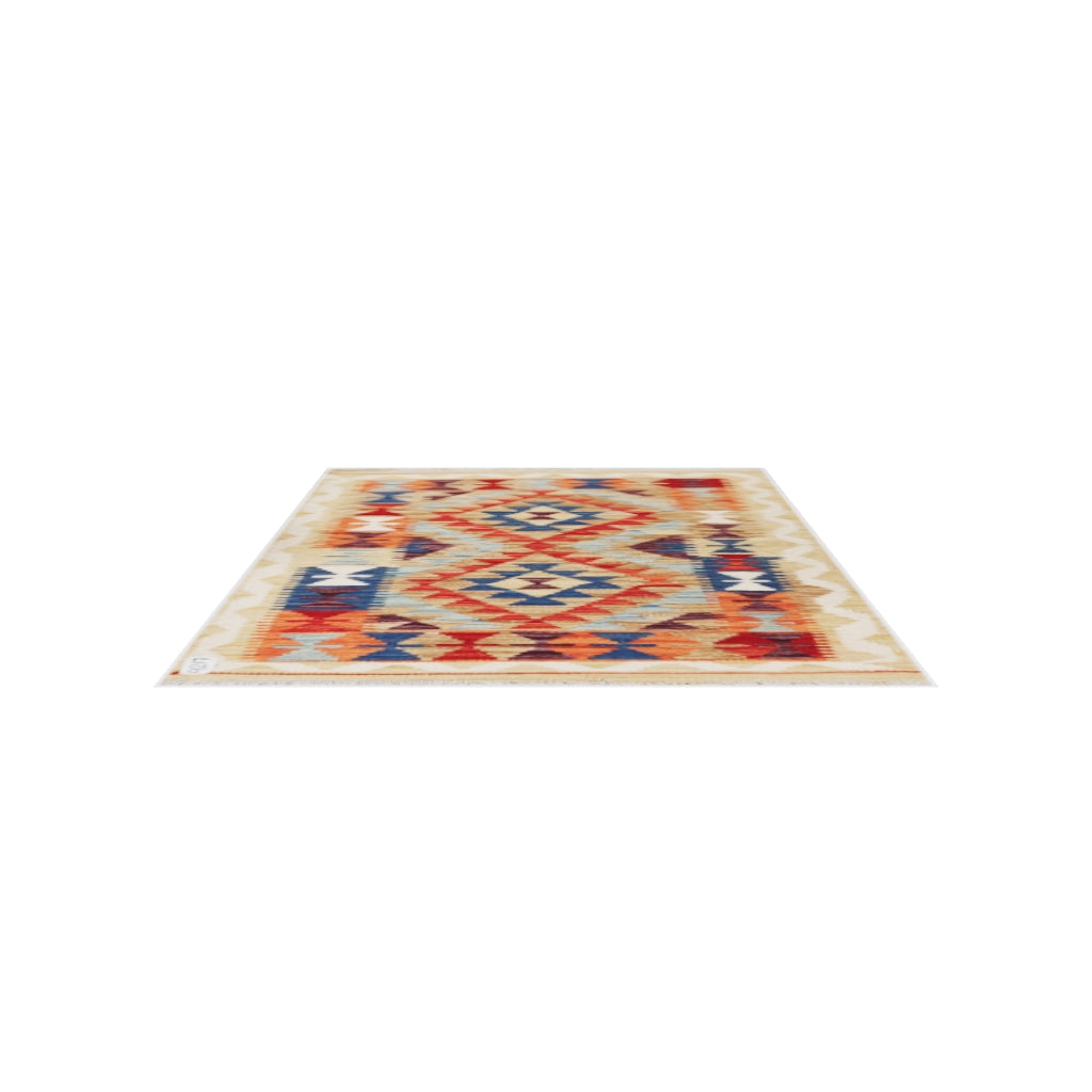 Maimana Kilim - 118 × 85 cm (3'10" x 2'9")