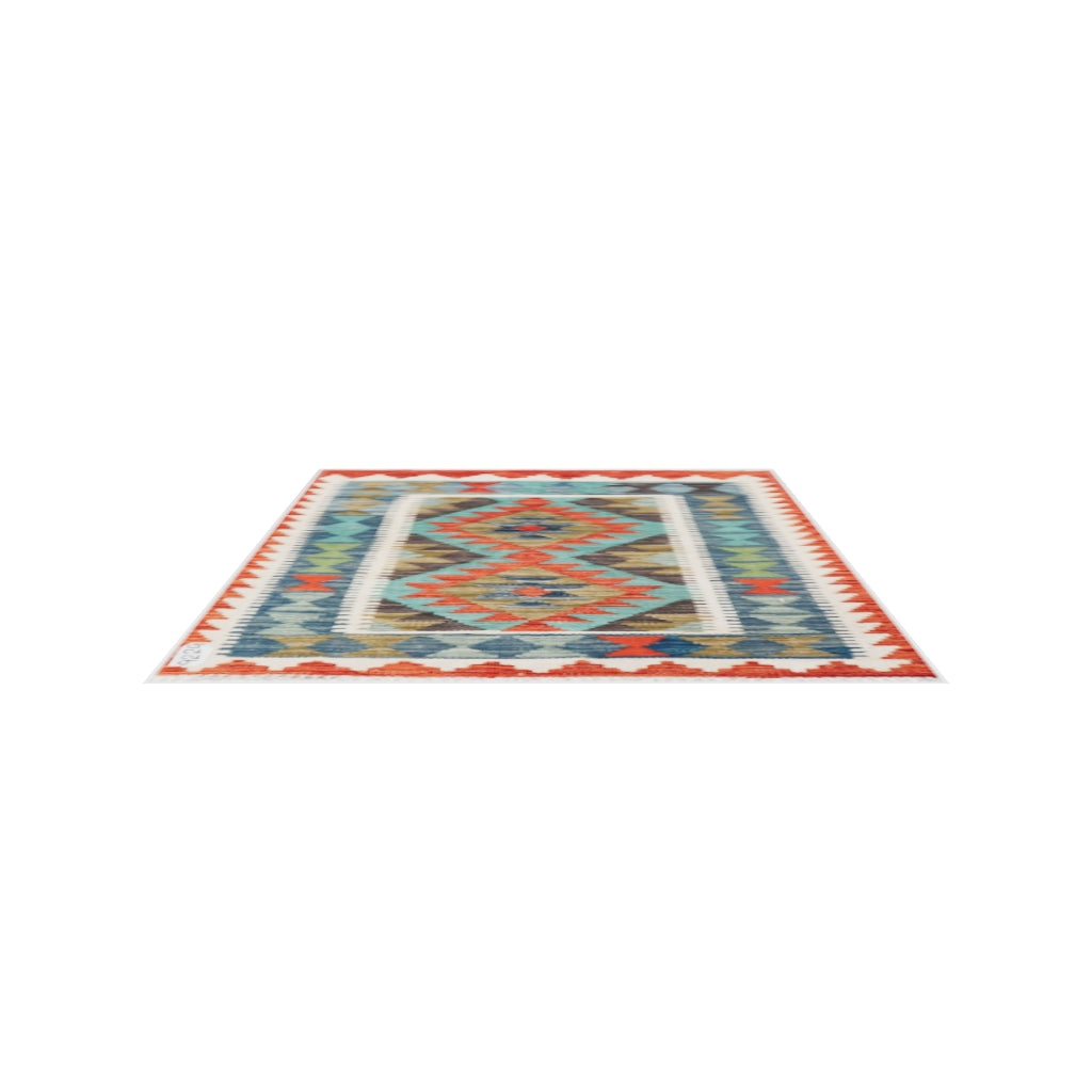 Maimana Kilim - 108 × 82 cm (3'7" x 2'8")