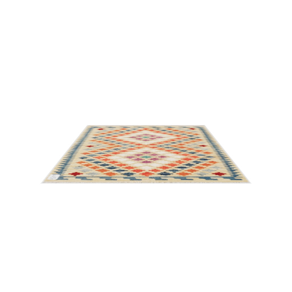 Maimana Kilim - 110 × 80 cm (3'7" x 2'7")