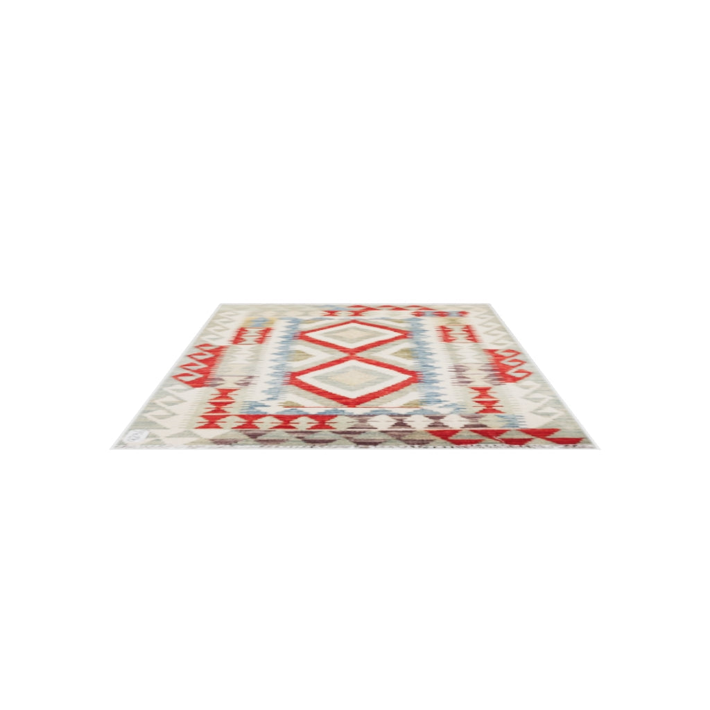 Maimana Kilim - 119 × 80 cm (3'11" x 2'7")
