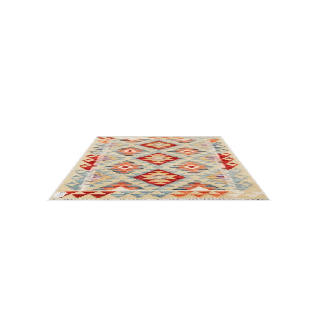 Maimana Kilim - 115 × 80 cm (3'9" x 2'7")