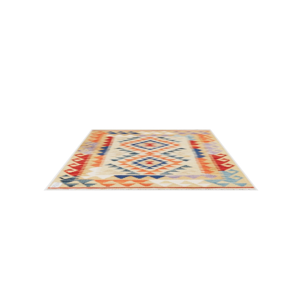 Maimana Kilim - 115 × 81 cm (3'9" x 2'8")