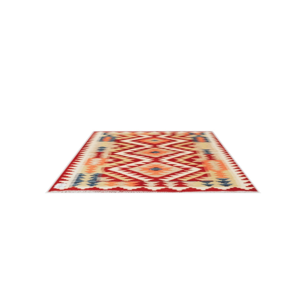 Maimana Kilim - 115 × 80 cm (3'9" x 2'7")