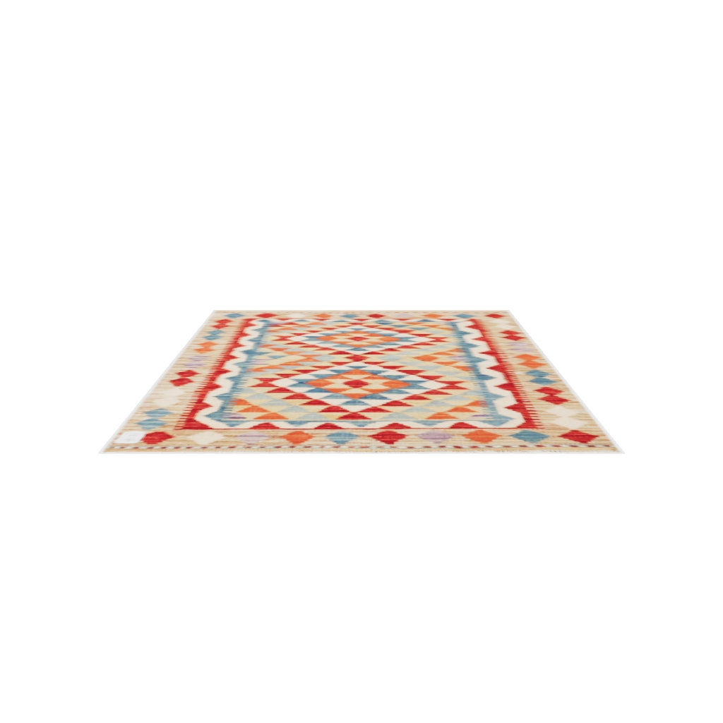 Maimana Kilim - 112 × 83 cm (3'8" x 2'9")