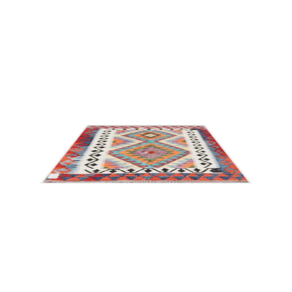 Maimana Kilim - 119 × 87 cm (3'11" x 2'10")