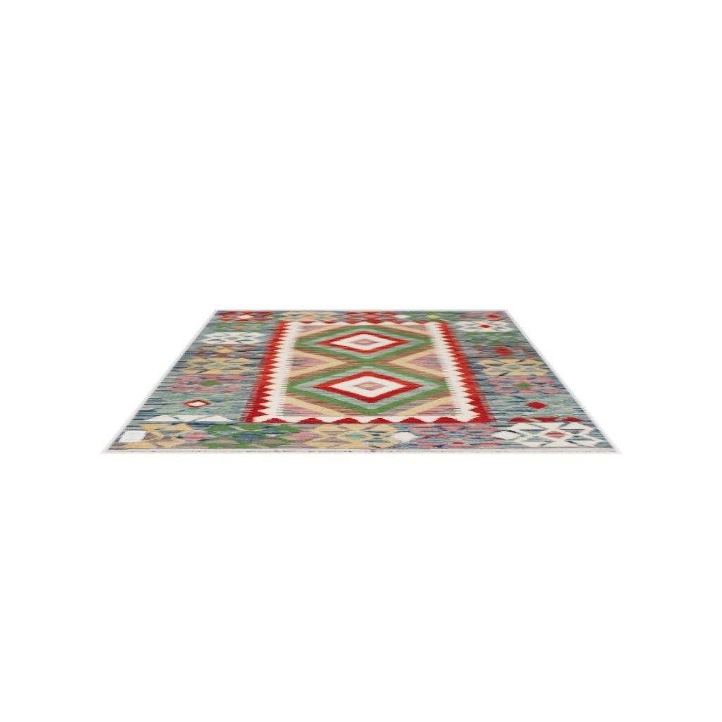 Maimana Kilim - 122 × 89 cm (4'0" x 2'11")