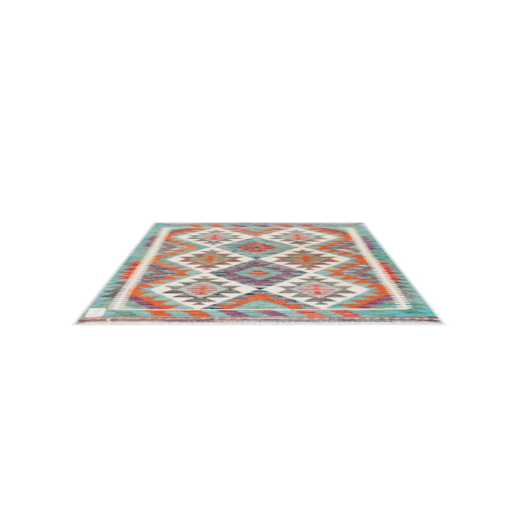 Maimana Kilim - 116 × 85 cm (3'10" x 2'9")