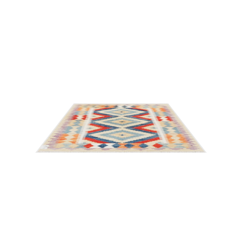 Maimana Kilim - 123 × 86 cm (4'0" x 2'10")