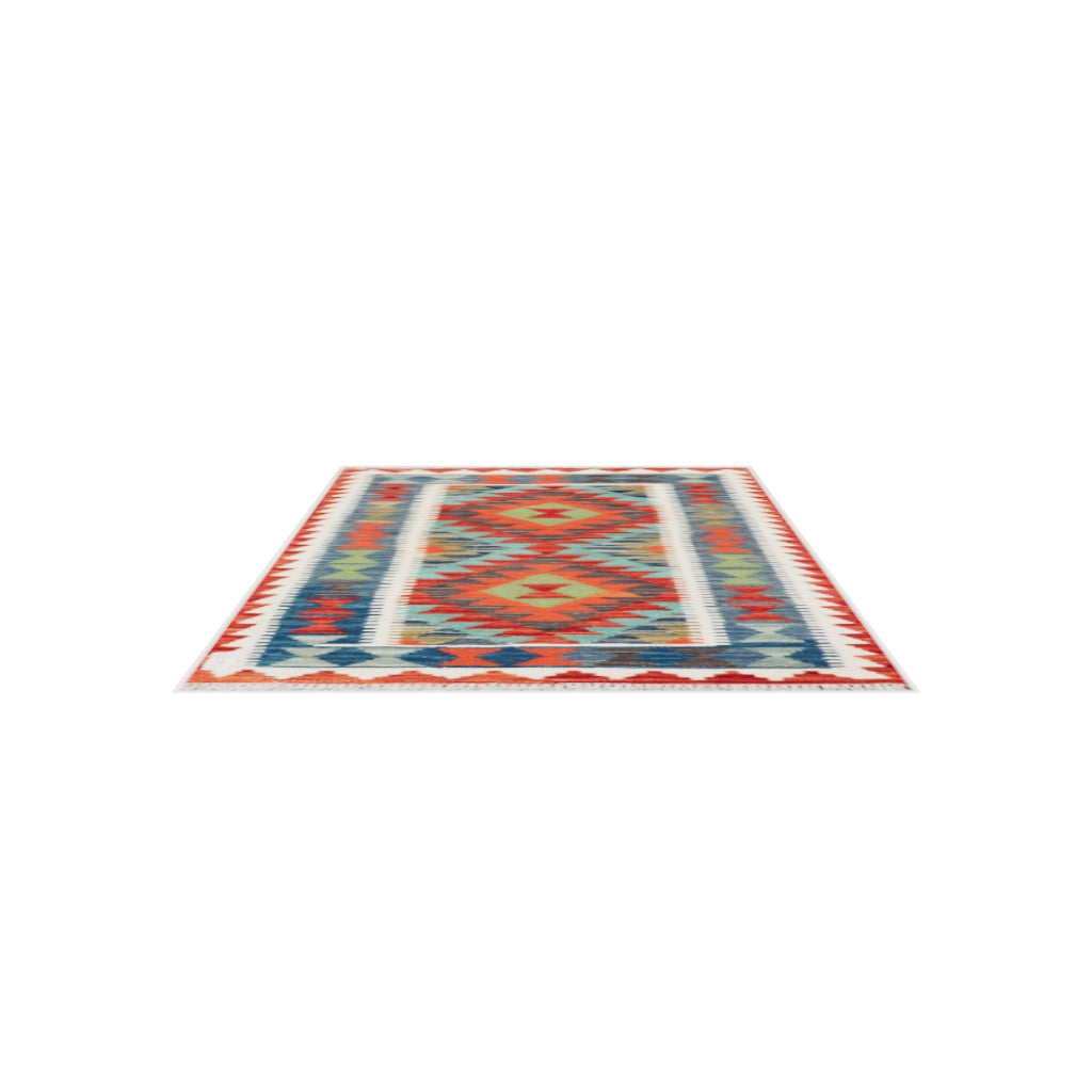 Maimana Kilim - 121 × 80 cm (4'0" x 2'7")
