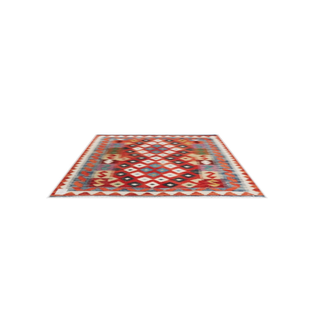 Maimana Kilim - 115 × 80 cm (3'9" x 2'7")