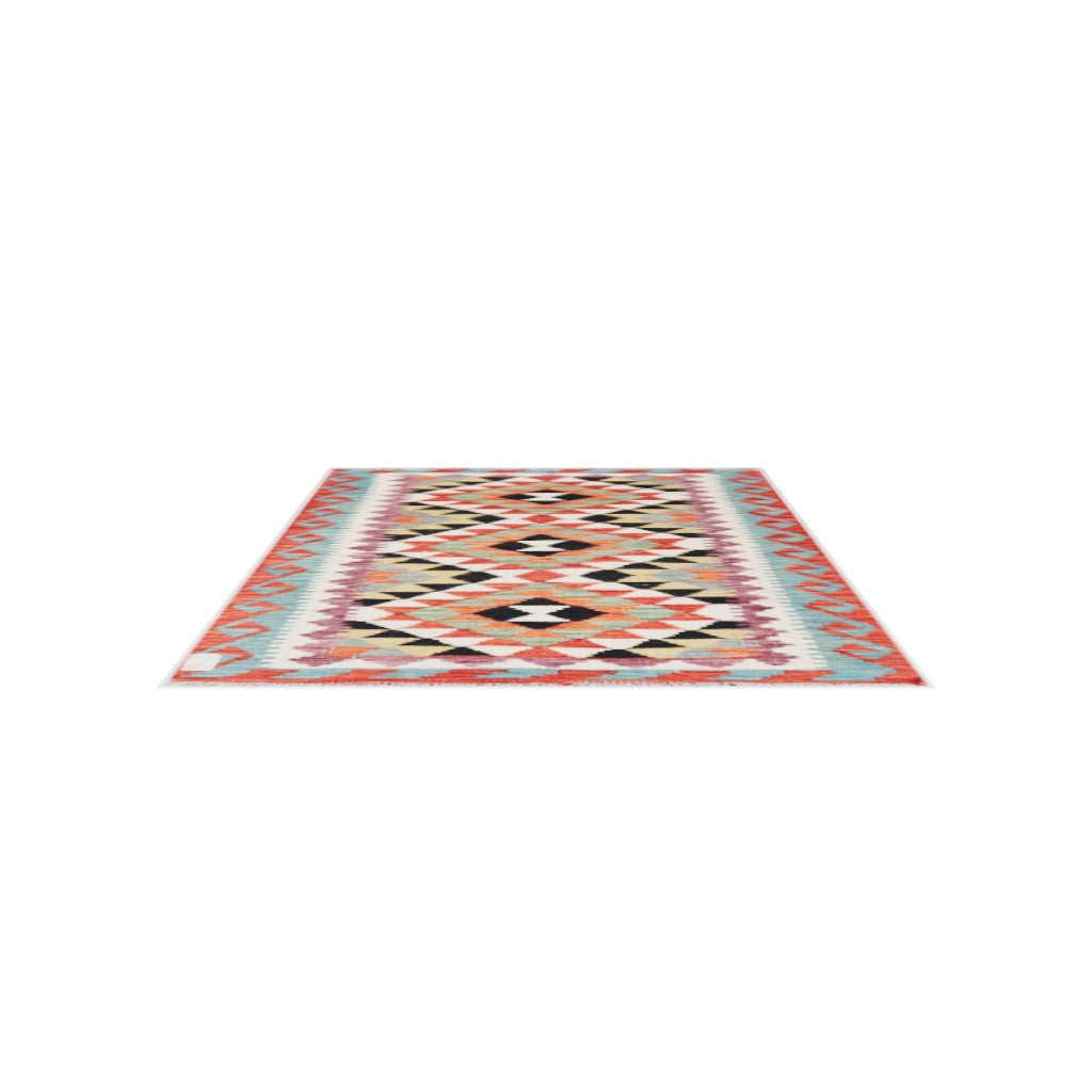 Maimana Kilim - 124 × 88 cm (4'1" x 2'11")
