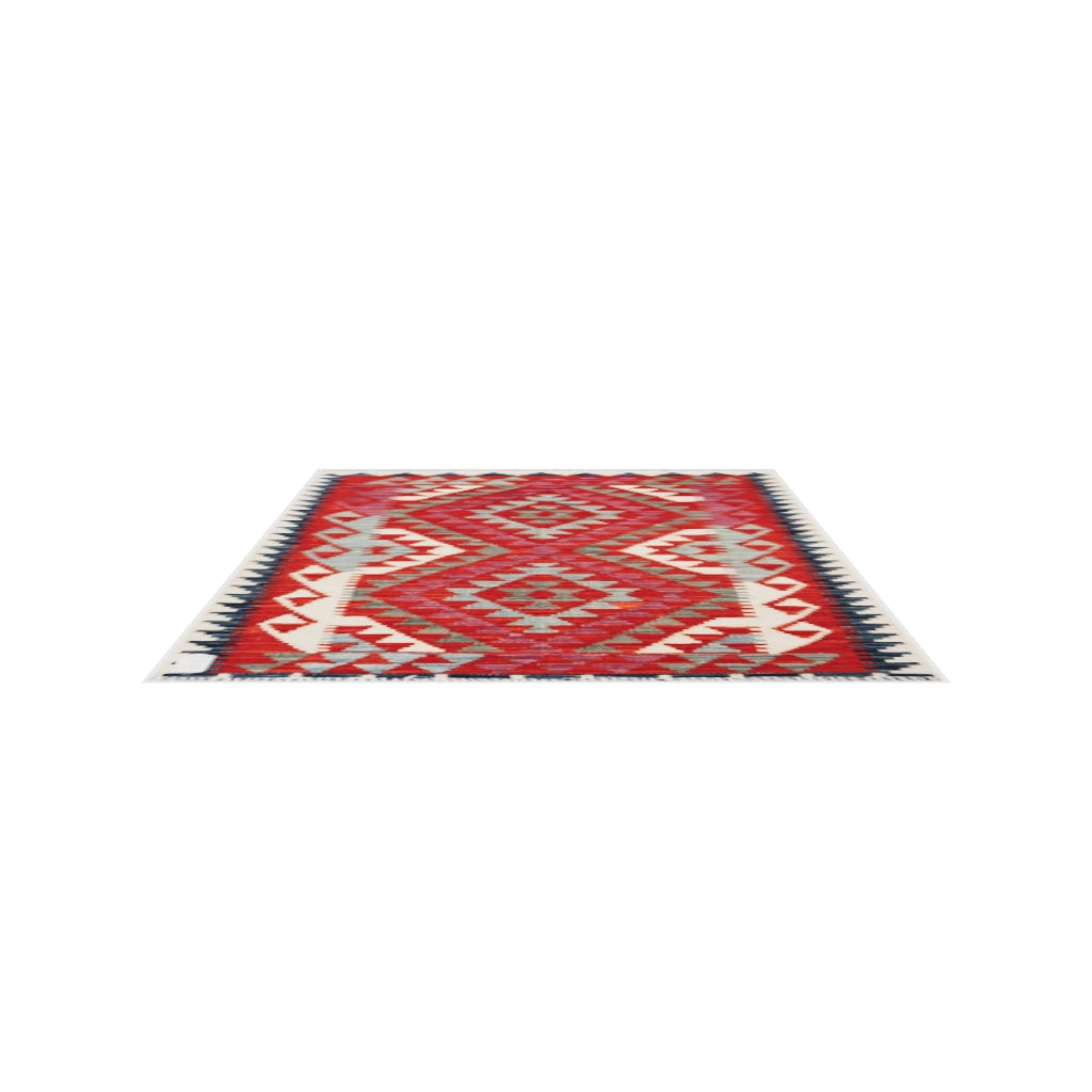 Maimana Kilim - 115 × 88 cm (3'9" x 2'11")