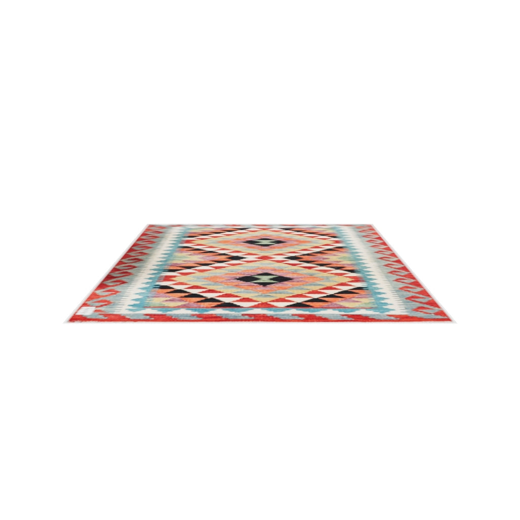 Maimana Kilim - 118 × 95 cm (3'10" x 3'1")