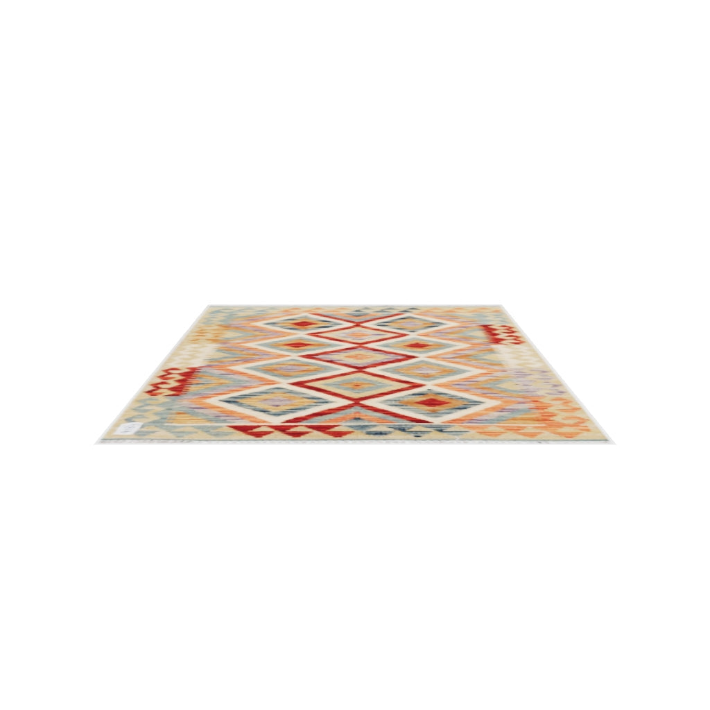 Maimana Kilim - 110 × 83 cm (3'7" x 2'9")
