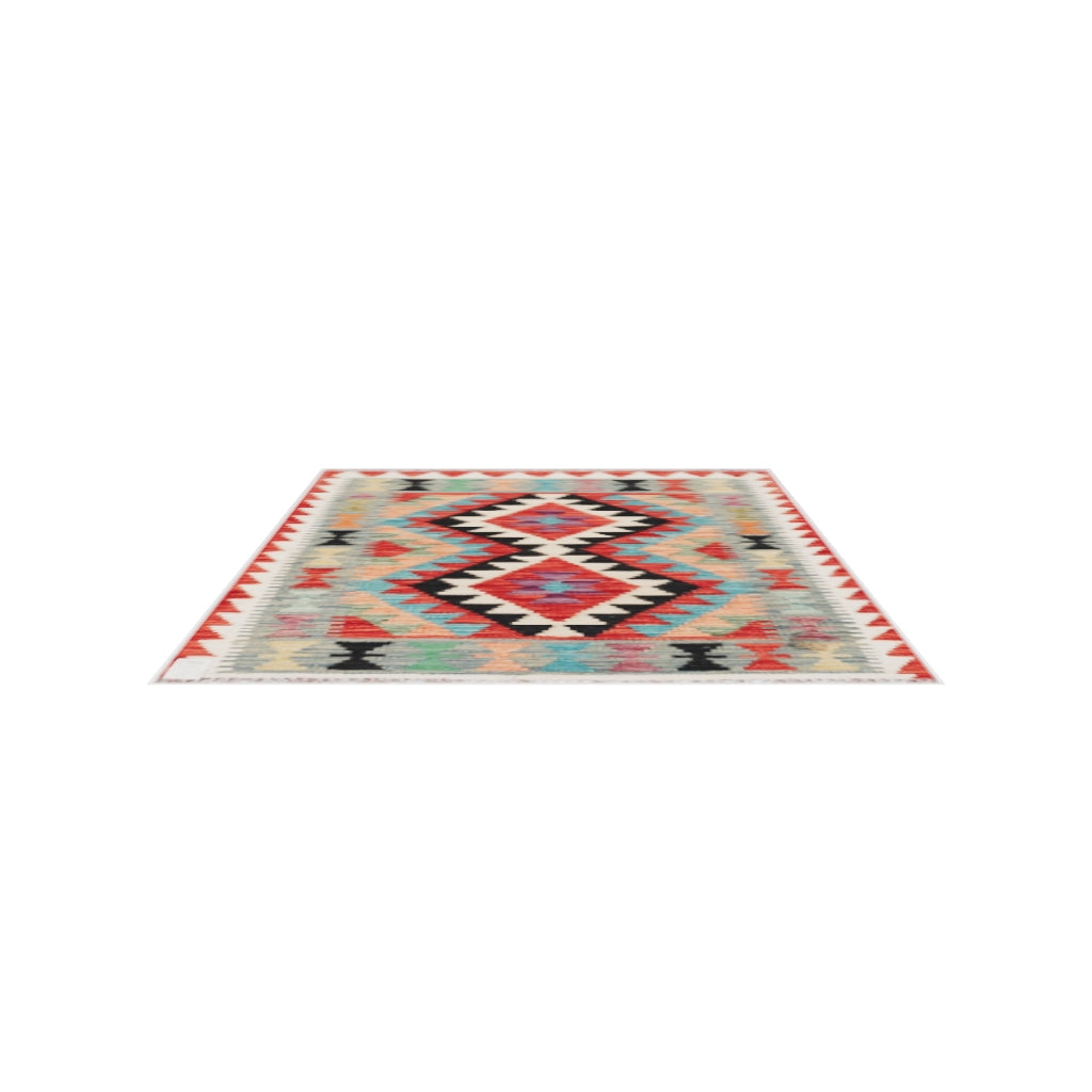 Maimana Kilim - 110 × 82 cm (3'7" x 2'8")
