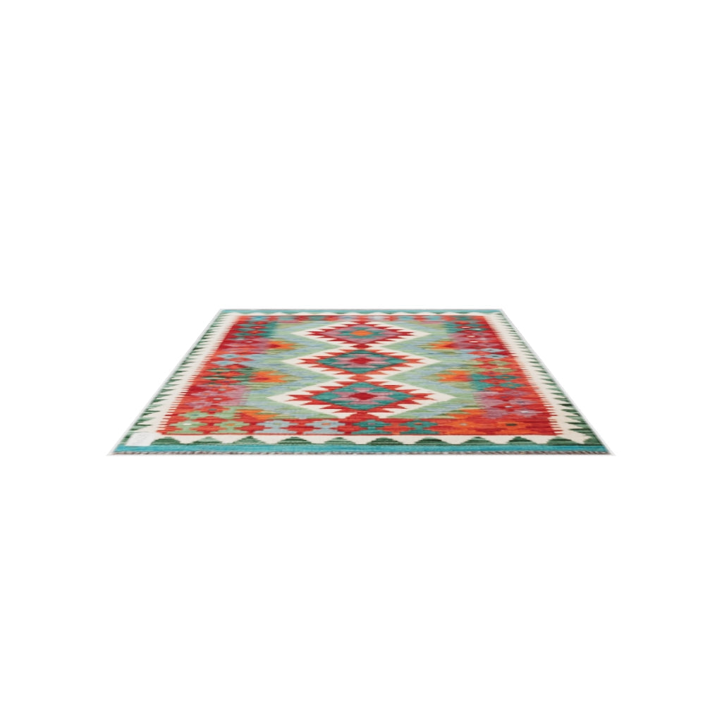 Maimana Kilim - 115 × 80 cm (3'9" x 2'7")