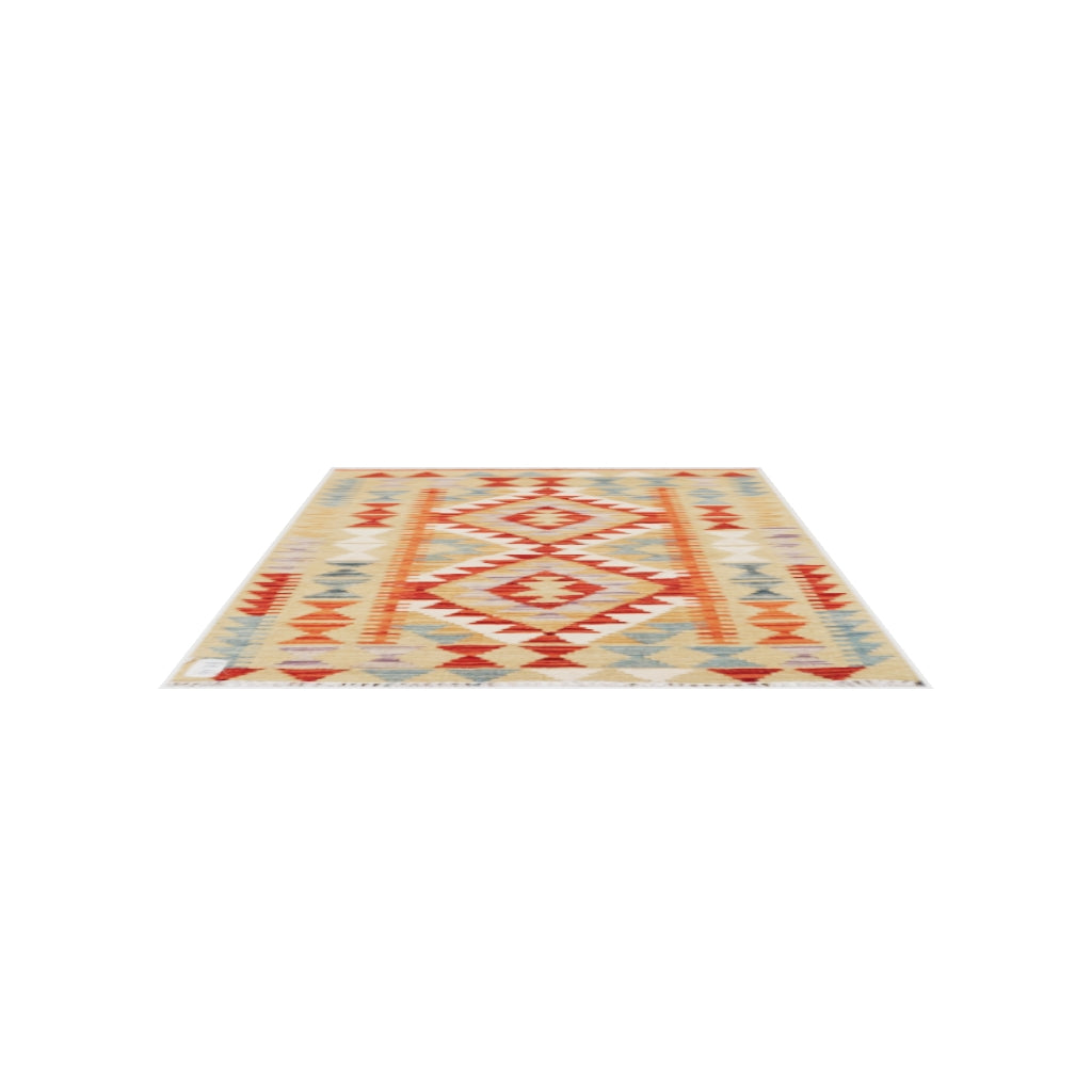 Maimana Kilim - 111 × 78 cm (3'8" x 2'7")