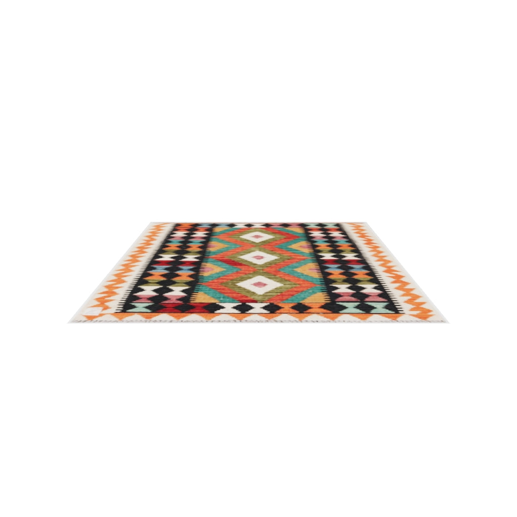Maimana Kilim - 114 × 87 cm (3'9" x 2'10")