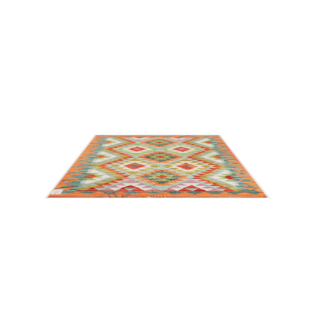 Maimana Kilim - 127 × 91 cm (4'2" x 3'0")