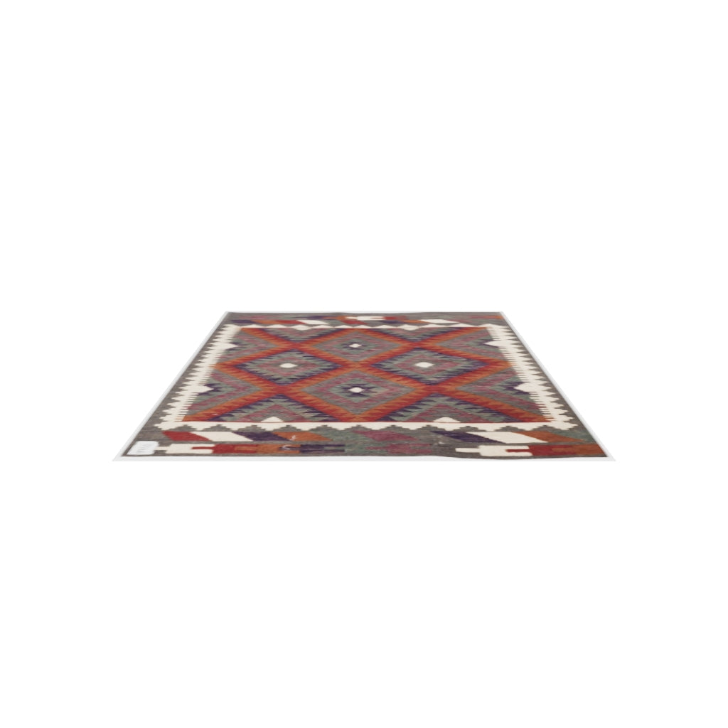 Maimana Kilim - 125 × 84 cm (4'1" x 2'9")