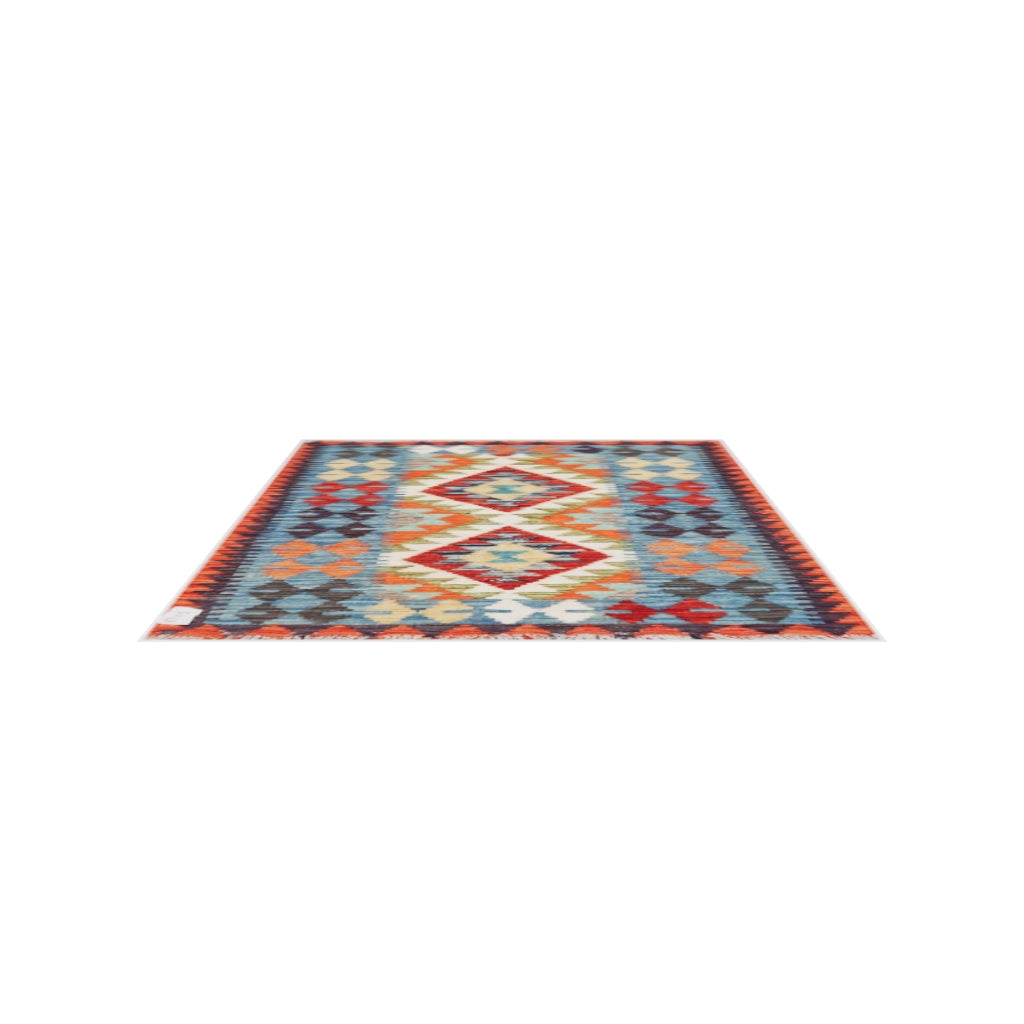 Maimana Kilim - 115 × 86 cm (3'9" x 2'10")