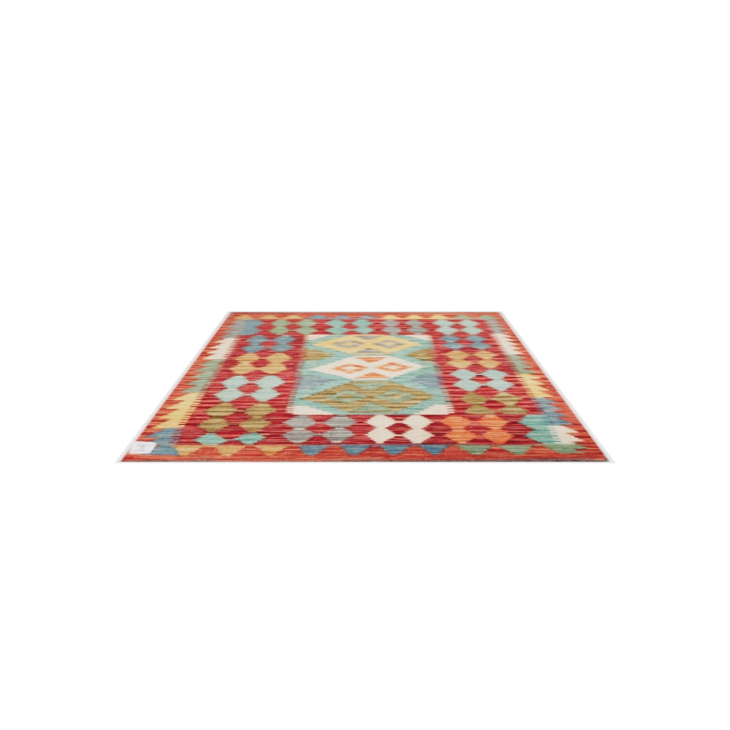 Maimana Kilim - 127 × 84 cm (4'2" x 2'9")