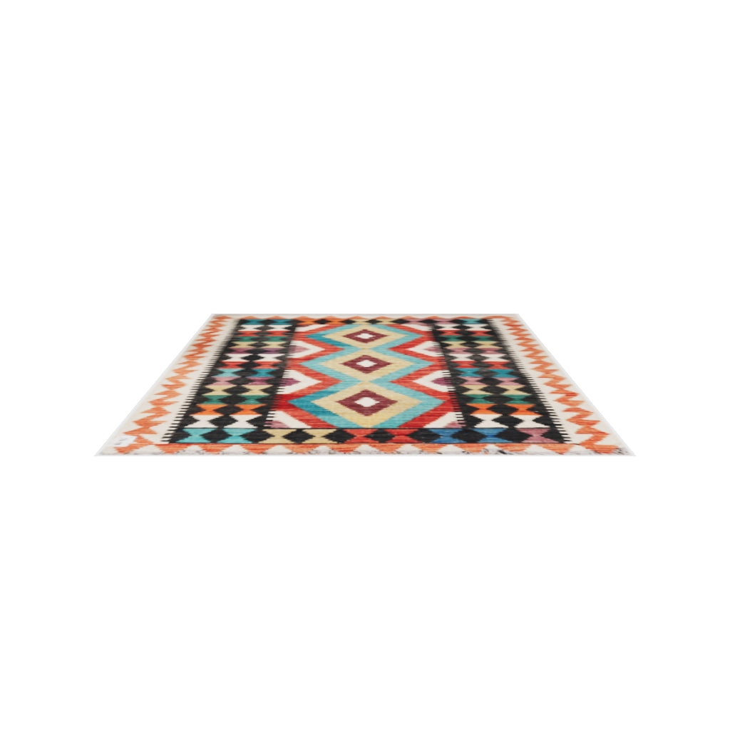 Maimana Kilim - 117 × 90 cm (3'10" x 2'11")