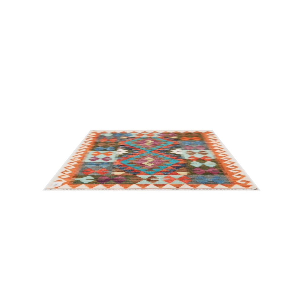 Maimana Kilim - 112 × 81 cm (3'8" x 2'8")