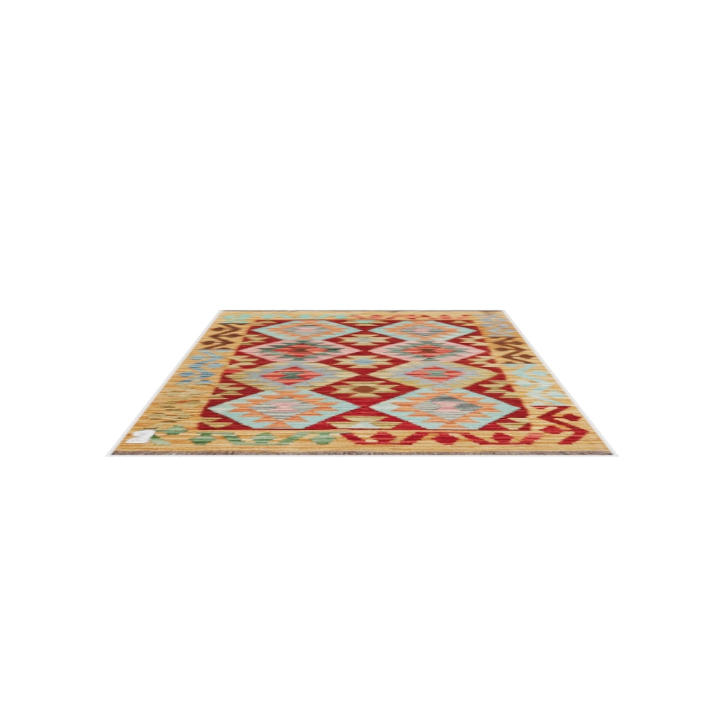 Maimana Kilim - 125 × 88 cm (4'1" x 2'11")