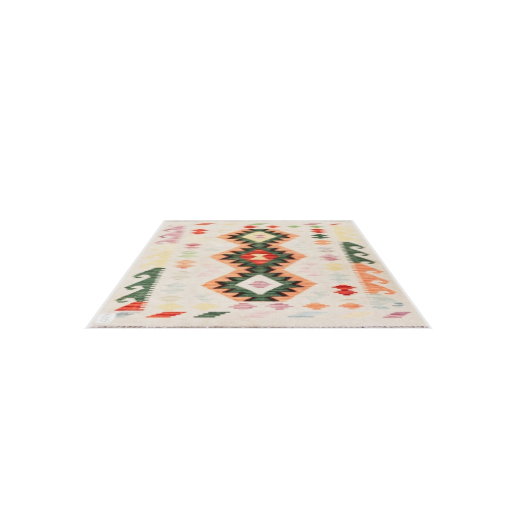 Maimana Kilim - 128 × 82 cm (4'2" x 2'8")