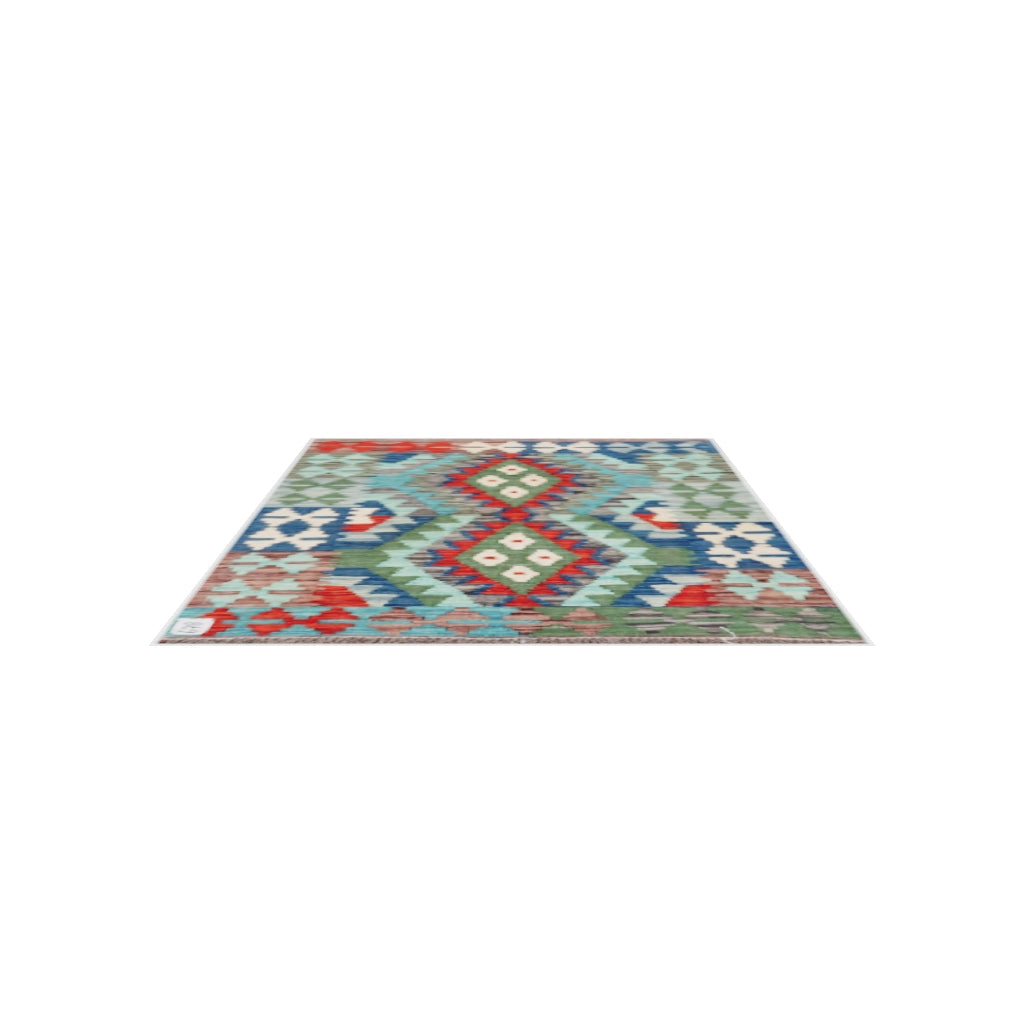 Maimana Kilim - 121 × 85 cm (4'0" x 2'9")